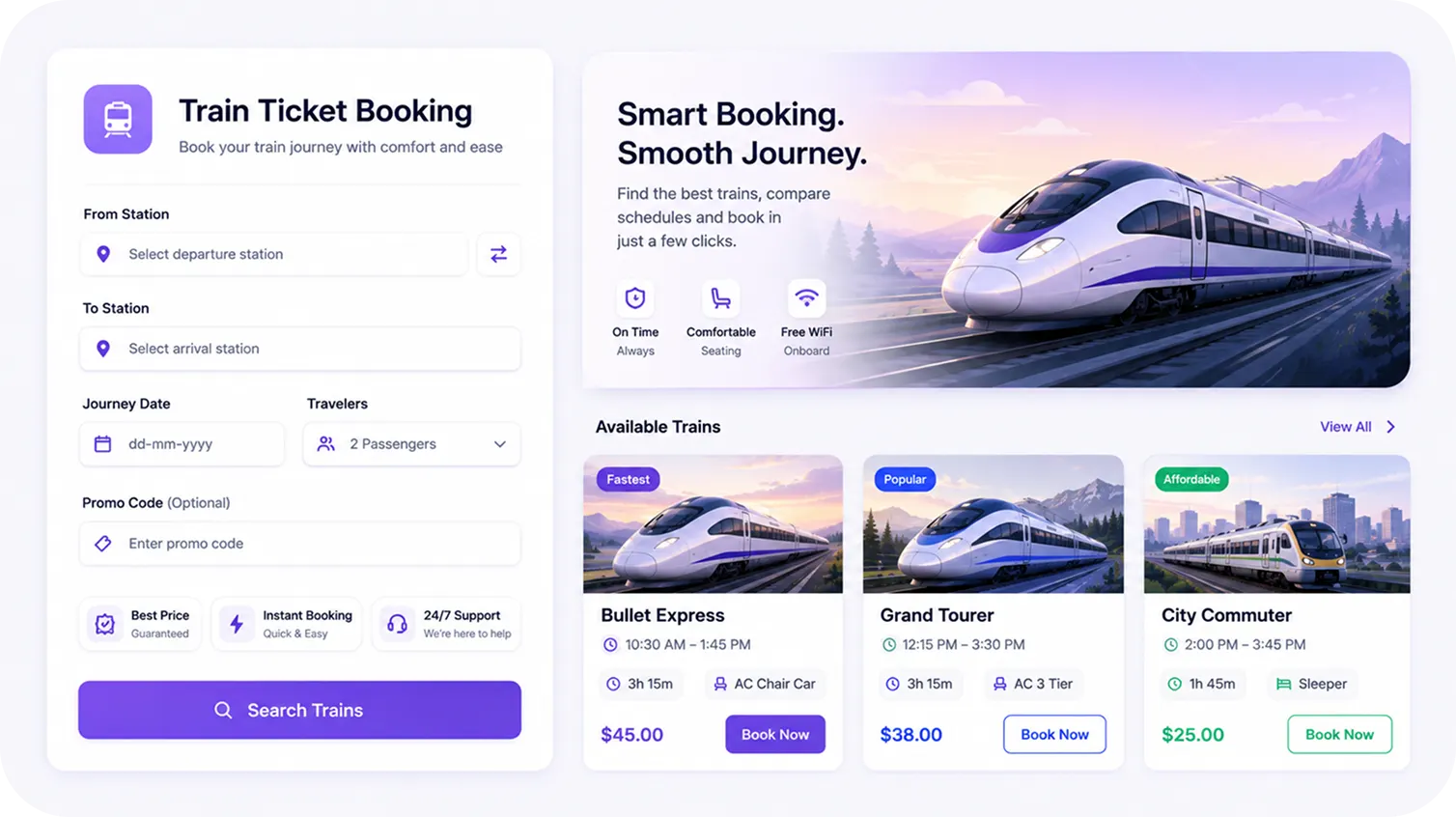 Engineer Your Train Booking Software